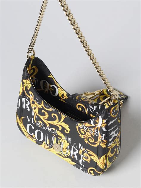 versace jeans borsa a spalla nera|Borsa a spalla Couture1 Nero,Stampa .